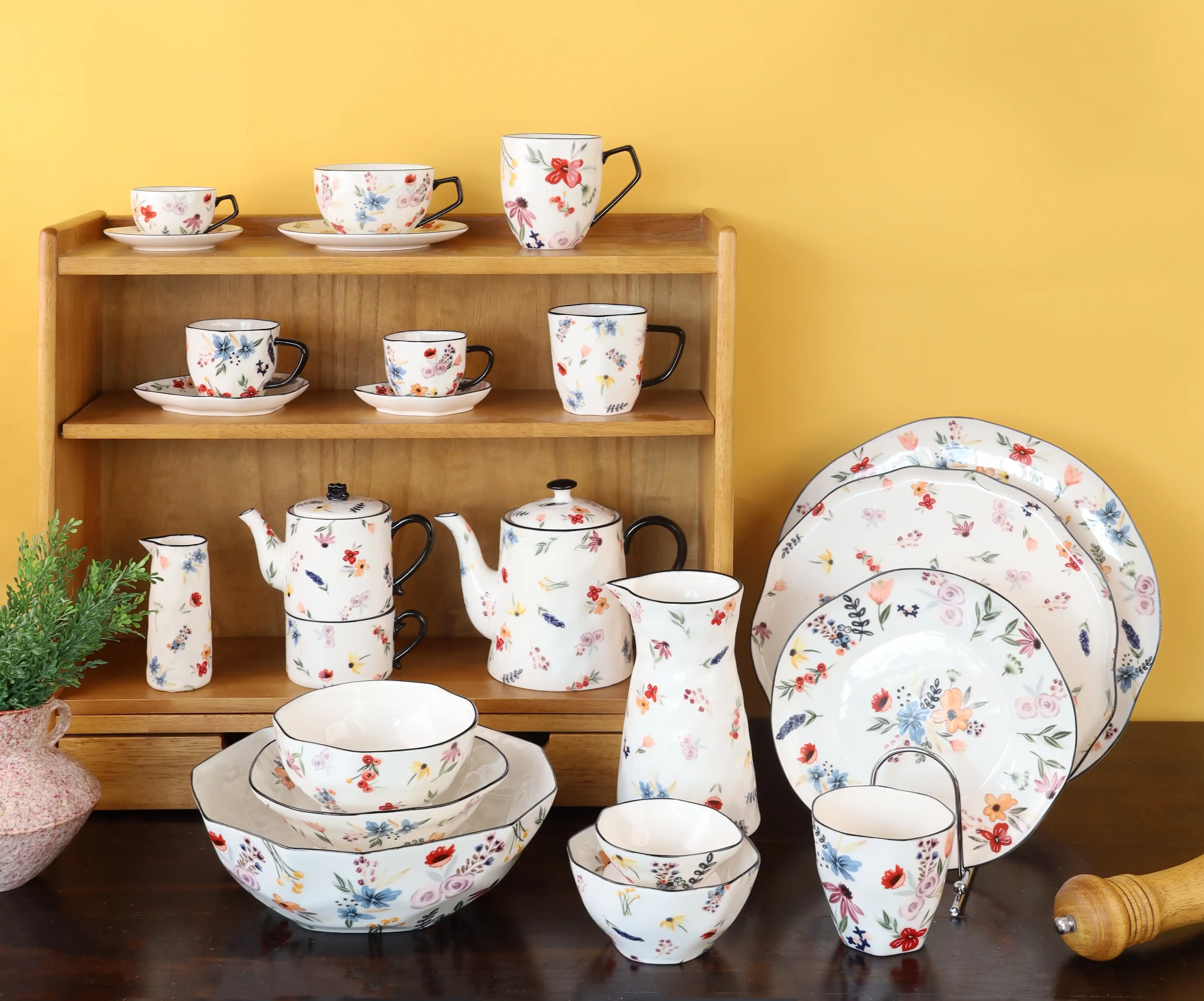 wholesale porcelain dinnerware tea set