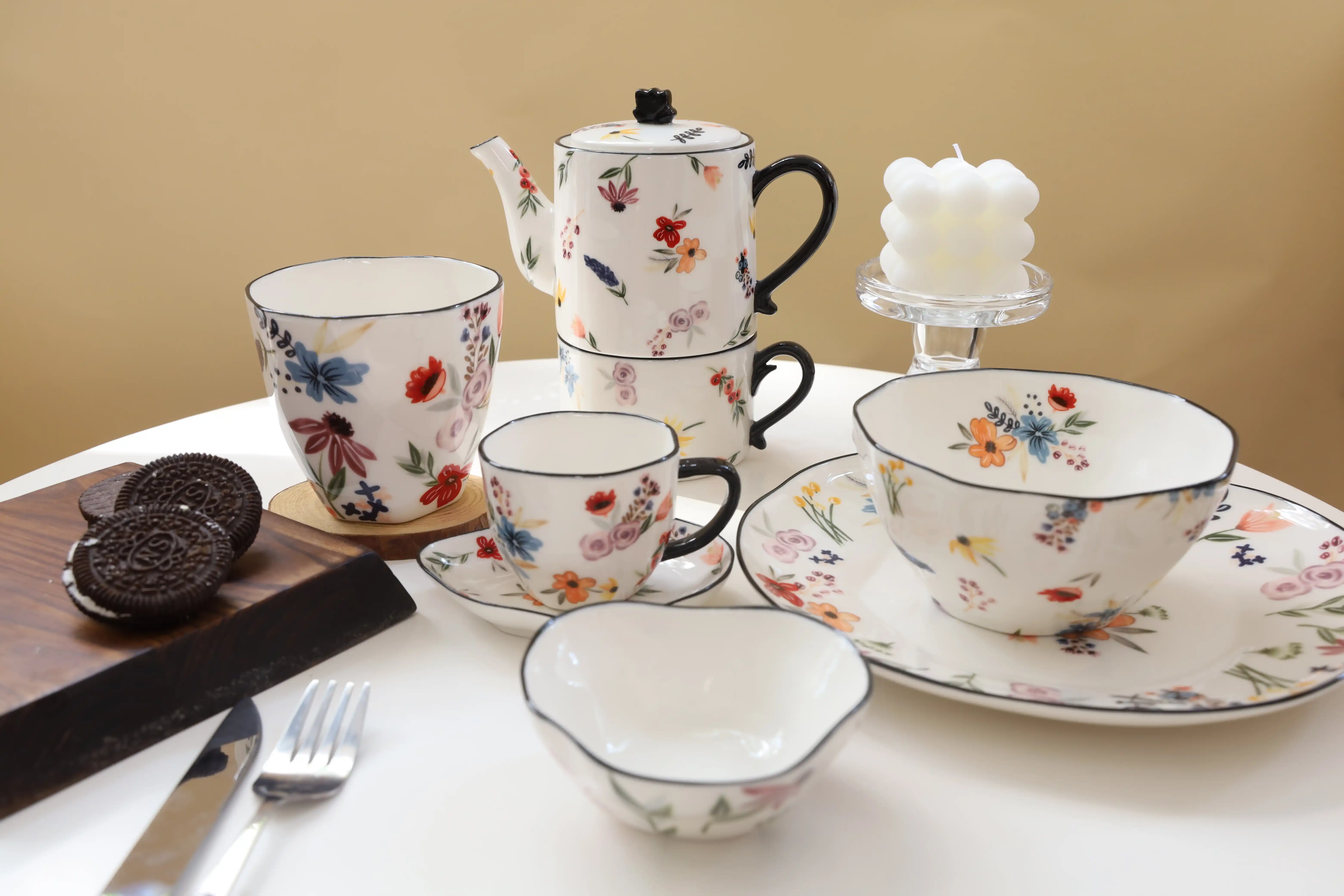 wholesale porcelain dinnerware tea set