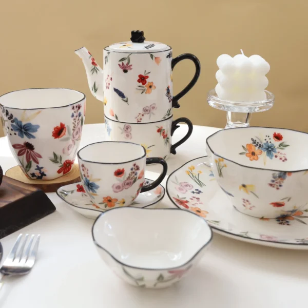 wholesale porcelain dinnerware tea set