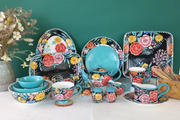 Großhandel Floral Dinnerware Tee-Set