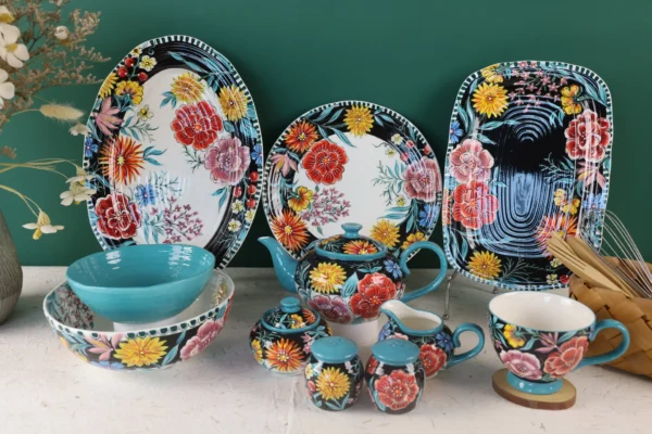 Großhandel Floral Dinnerware Tee-Set